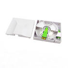 FTTH Indoor ABS 1 Core SC Adapter Invisible Fiber Optical Rosette Box ABS White