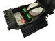 A caixa comum do cabo da fibra de 16 saídas, enegrece o fechamento de fibra ótica da junção do cabo de 1 x 16 divisores