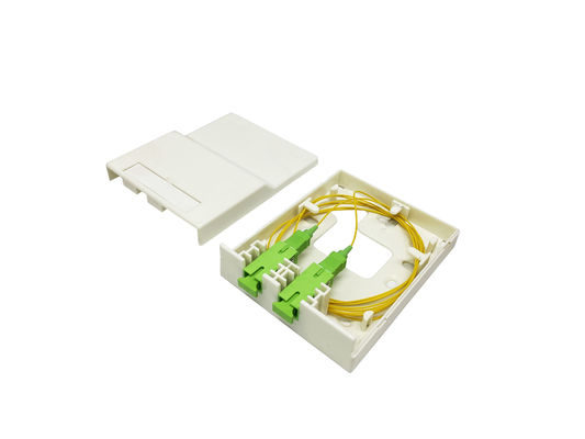 2 SC Single/Multimode Fiber Optic Termination Box For FTTH Indoor Network