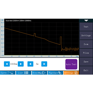 Kit de ferramentas de fibra OTDR Tester de fibra óptica 1310/1550nm 26/24dB Distância de teste 500m-100Km 3