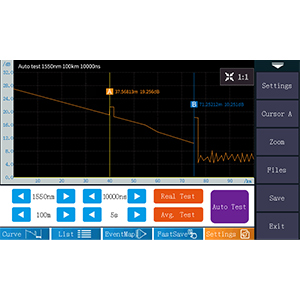 Kit de ferramentas de fibra OTDR Tester de fibra óptica 1310/1550nm 26/24dB Distância de teste 500m-100Km 4
