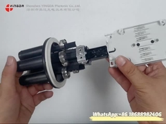 24 Núcleos Mini FTTH Dome Emenda de Fibra Óptica Fechamento 1 Oval 3 Portas Redondos Selo termorretrátil