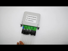 Optico Splitter PLC Cassette com Pigtail 1x8 PLC Balanced Inset Tipo SC APC LGX Splitter Box