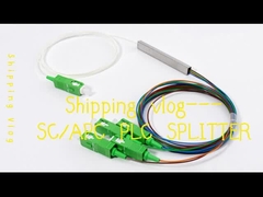 1*4 SC/APC mini PLC Splitter Block Tipo 900um FTTH PON ODN passivo LSZH 1Meter Pigtails