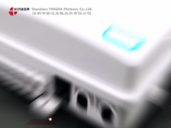 Projeto branco da dobradiça do porto da caixa ODB OSB 24 da terminação da fibra ótica do SC do PC FDB0324