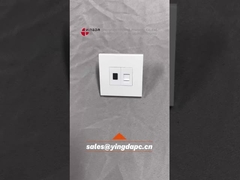 Soquete de montagem de parede de fibra óptica com módulo SC e RJ45 CAT5E