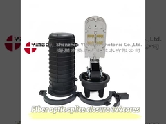 GJS-9501B 144 Núcleos Quente encolher Cúpula Fibra Ótica Splice fechamento 1 Oval 4portes Arial Pólo Mural Monte