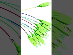 do divisor ótico G657A do PLC da fibra 1x3 conector Singlemode 1260 - 1650 nanômetro do SC APC