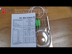 1x9 Tubo de aço NAP Fibra Óptica Splitter G657A1 FTTR PLC Splitter SC APC Conector