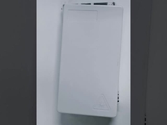 Caixa de terminação de fibra óptica FTTH ABS Branca 4fibras para cabo de queda plana em ambientes internos