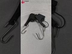 Aplicação de um dispositivo de fixação de cabos de descarga de fibra de aço inoxidável