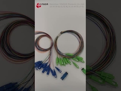 Virola cerâmica da manutenção programada das tranças óticas LSZH 900um da fibra do SC APC para a caixa do divisor