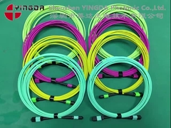 Cabo MPO 400G MPO para MPO Patch Cord Fêmea OM3 16 Fibras Tipo B 5M