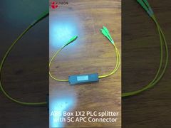 Caixa de acoplamento FBT de banda larga de duas janelas 2 mm 1 x 2 SFF ABS ISO SGS ROHS