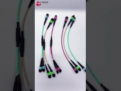 YINGDA High Density MPO SM OM2 OM3 OM4 Fiber Optic Patch Cable para solução de rede de alto desempenho