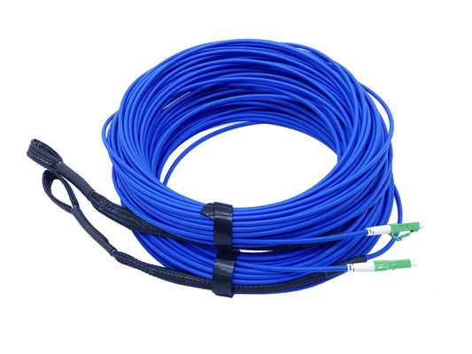 Chama blindada pre terminada do UL V0 do LC APC do cabo de remendo da fibra ótica de FTTH - retardador