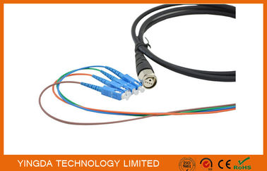 comprar Cabo de remendo LC da fibra óptica dos núcleos do homem 4 da defesa ODC de FTTA impermeável Fabricação em linha