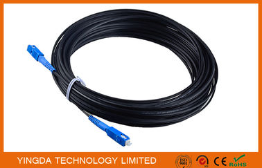 comprar Auto-suficiente SC do cabo de remendo de FTTH - preto FRP LSZH 20M do cabo pendente da fibra do SC Fabricação em linha