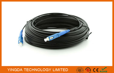 comprar Preto de aço da palavra simples 200M do conector do SC do único modo de cabo de remendo da fibra óptica de FTTH Fabricação em linha