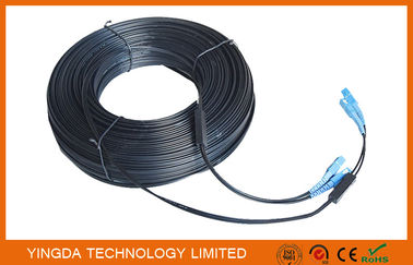 comprar Enegreça SC do cabo de remendo da fibra do único modo de 2 núcleos - palavra simples 70M do SC 657A2 com fio de aço Fabricação em linha