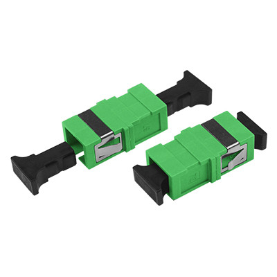 comprar Único modo da flange curto simples do adaptador da fibra ótica do SC nenhum acoplador plástico da flange Fabricação em linha