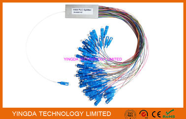 comprar Conectores de aço do azul do SC do divisor do PLC da fibra ótica do tubo 1X64 do mini módulo Fabricação em linha