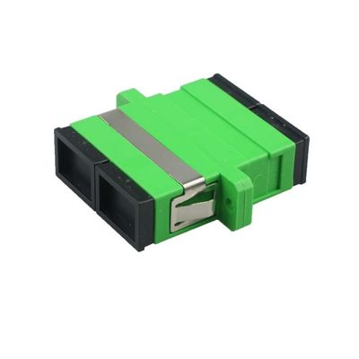 comprar SC plástico do acoplador do adaptador do conector da fibra à manutenção programada frente e verso milímetro do SC com flange Fabricação em linha
