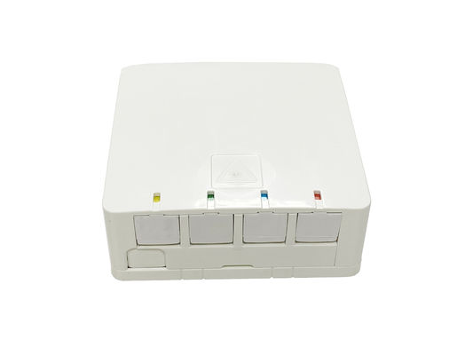 comprar A cremalheira interna do RUÍDO da caixa da terminação da fibra ótica de 4 portos montou OTB com tampa Dustproof Fabricação em linha