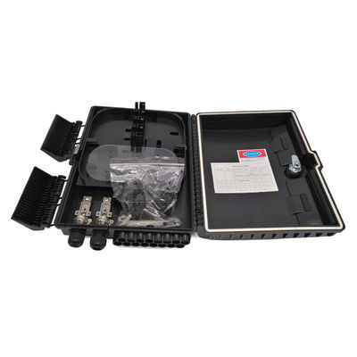 comprar Fibra de fabricação de divisor óptico de extensão média para o exterior Caixa de distribuição ABS preto para divisor PLC 1x16 Fabricação em linha
