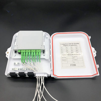 comprar 1*8 Módulo Divisor FTTH Fibra Óptica Divisor Caixa Cabo Sem Corte ABS Branco Retardador de Chamas UL94 V0 Fabricação em linha