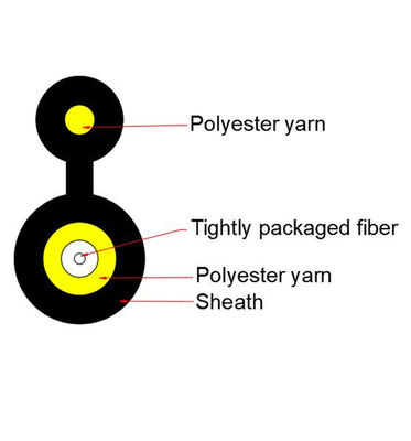 comprar Figura 8 HDPE de FTTH FTTX do cabo do cabo pendente 1Core Mini Aerial Outdoor Fiber Optic Fabricação em linha