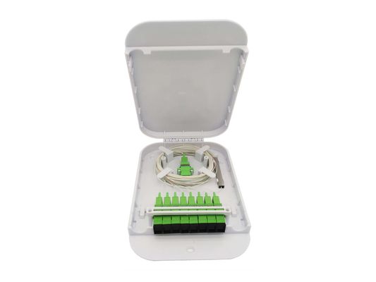 comprar Caixa de terminais ópticos internos FTTH 8 portas Modulo de cassete 1 * 8 Mini PLC Splitter Box Fabricação em linha