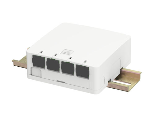 comprar Caixa de terminação de fibra de interior de 4 portas para rack DIN de 35 mm montado Fabricação em linha