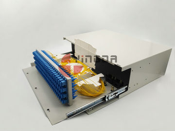 comprar A corrediça ótica Dustproof do metal do quadro de distribuição do SC do painel de remendo ODF da fibra ótica para fora datilografa Fabricação em linha