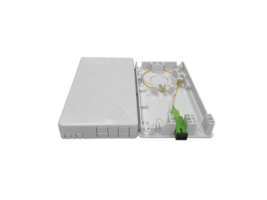 comprar 4 Portos SC Fibra Óptica caixa de terminação ABS para cabos de queda plana Mid Span saída de parede Fabricação em linha