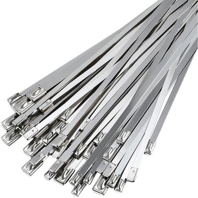 comprar Cintos de ligação de esferas de aço inoxidável auto-bloqueáveis para telecomunicações / semáforos / monitores / cabos de fibra óptica Fabricação em linha