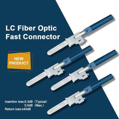 comprar LC Conector Rápido Conector de Campo Instalado SM 2*1.6mm Flat Drop Cable Azul Fabricação em linha