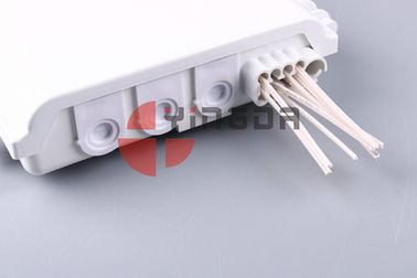 comprar Núcleos óticos da caixa 8 do divisor do ABS exterior, caixa sem cortes da terminação do cabo para o branco do divisor do PLC 1x8 Fabricação em linha