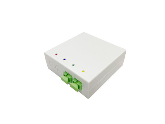comprar 4 portas caixa de saída de fibra óptica interior FRB-4C para DIN 35mm montado em rack OTB branco Fabricação em linha