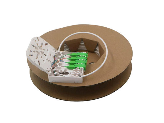comprar Caixa de terminação de fibra óptica de 4 núcleos para montagem em parede interior ou DIN Rail para FTTH Fabricação em linha