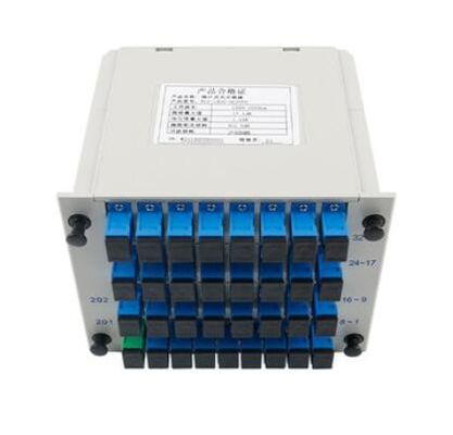 comprar Precision Performance Splitter Fiber Single Mode PLC 1x32 tipo vertical SC UPC Conector APC Fabricação em linha