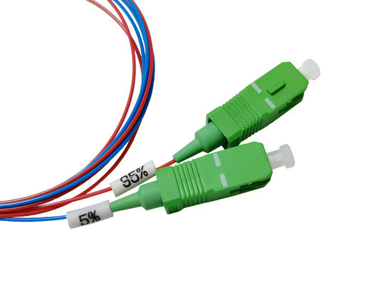 comprar Fibra Óptica FBT Splitter 1:2 5% 95% Relação Dual Window Coupler Alta estabilidade e confiabilidade Relação de acoplamento precisa para FTTH Fabricação em linha