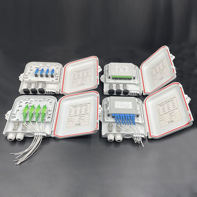 comprar Caixa de terminação de fibra óptica FDB0208C com 8 adaptadores SC e características anti-UV e à prova de chuva Fabricação em linha