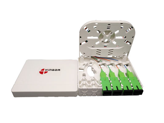 comprar Caixa de terminação de fibra óptica 4Cores com grande espaço para armazenamento de fusão de fibra com DIN Rail PTO Fabricação em linha