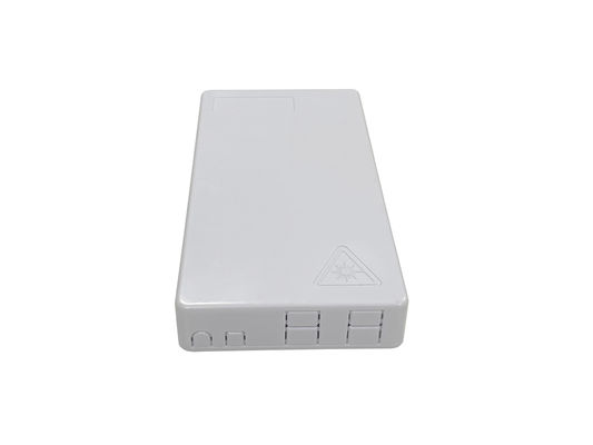 comprar Caixa de terminação de fibra óptica FTTH ABS Branca 4fibras para cabo de queda plana em ambientes internos Fabricação em linha