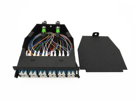 comprar MTP MPO Cable 12 Fibra Cassette com MPO macho Conector LC Fêmea para painel de patch Fabricação em linha