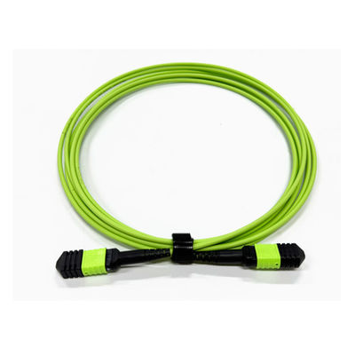 comprar Alta densidade 12 núcleos Multimodo OM5 100G Fibra Óptica MPO para MPO Cabos Tipo B para Fibra Óptica Sistema de Comunicação Fabricação em linha