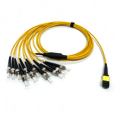 comprar Baixa Perda 0,35 dB 12 Núcleos MPO Conector para ST MPO Jumper Tipo B para Fibra Óptica Sistema de Comunicação Fabricação em linha