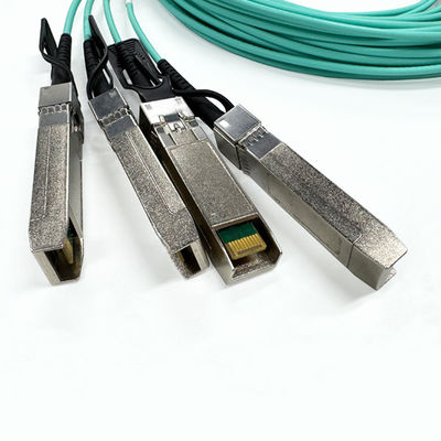 comprar Alta qualidade 100G QSFP28 OM3 cabo óptico ativo AOC cabo transceptor óptico usado para rede Fabricação em linha