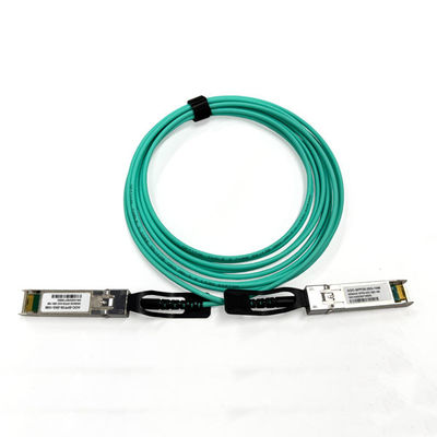 comprar 25G SFP28 Cabos ópticos ativos 50/125 OM3 MM 3.0mm Cabos AOC Aqua Color 10 Mts Fabricação em linha